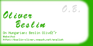 oliver beslin business card